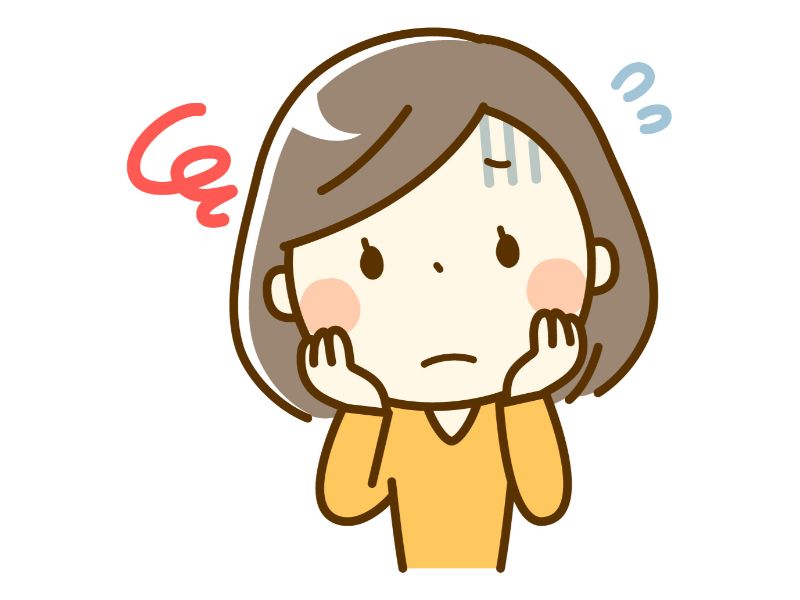 困る女性