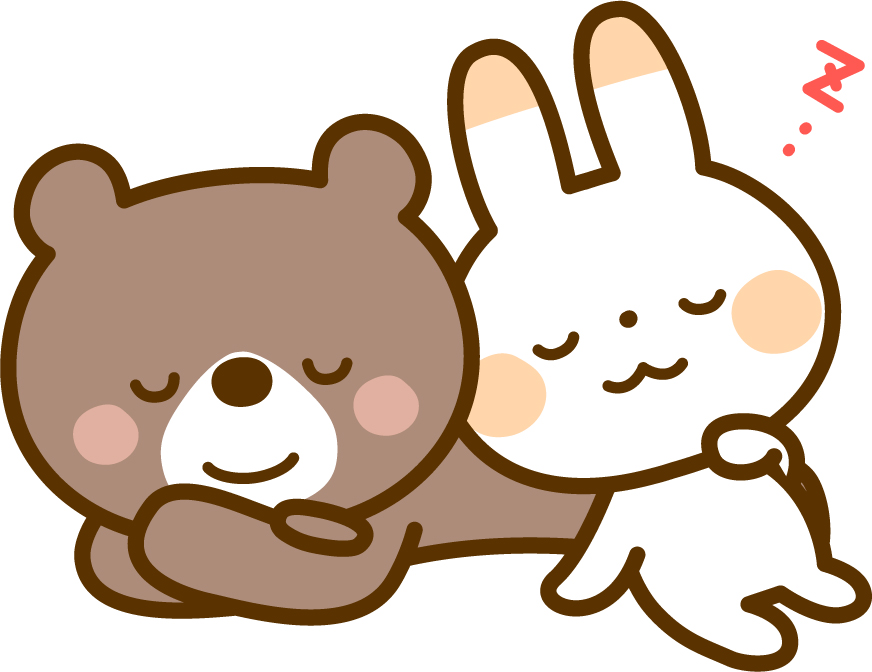 ちょっとお休みしているイラスト